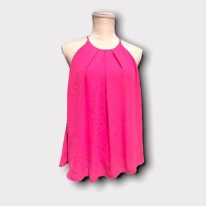 Everly | Women’s Pink Sleeveless High Neck Relaxed Fit Top Size S Small